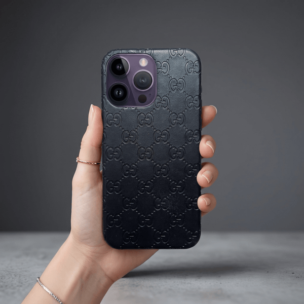 Design CG 2 Black Silicone case for Apple iphone 14 pro max - The Hatke