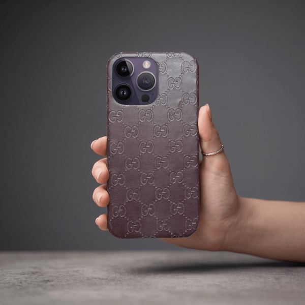 Design CG 2 Dark brown Silicone case for Apple iphone 14 pro max - The Hatke