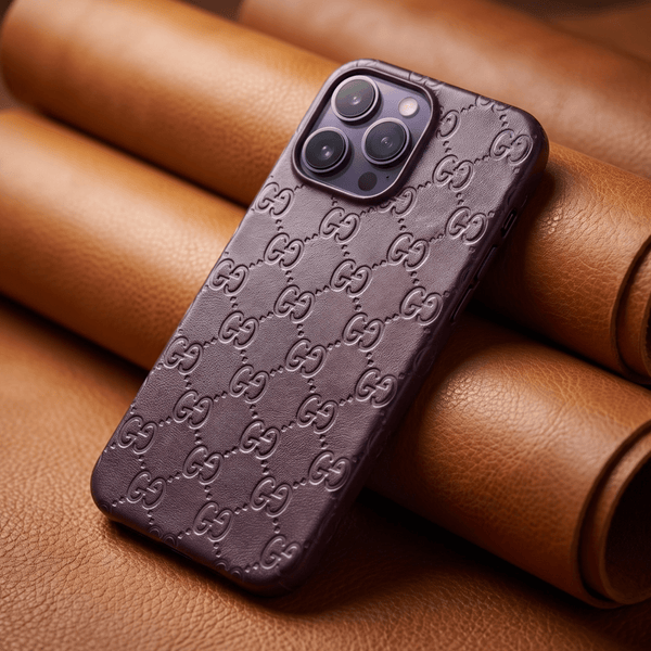 Design CG 2 Dark brown Silicone case for Apple iphone 14 pro max - The Hatke