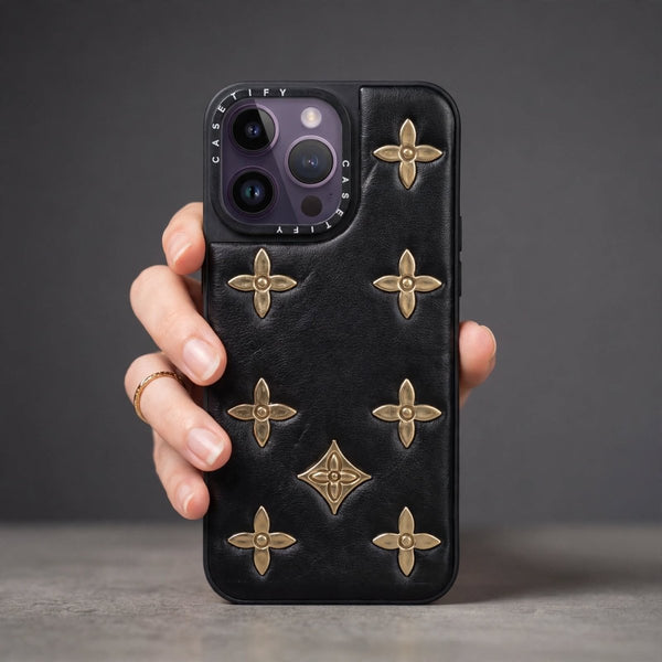 Design L1 Black Silicone case for Apple iphone 14 Pro Max - The Hatke