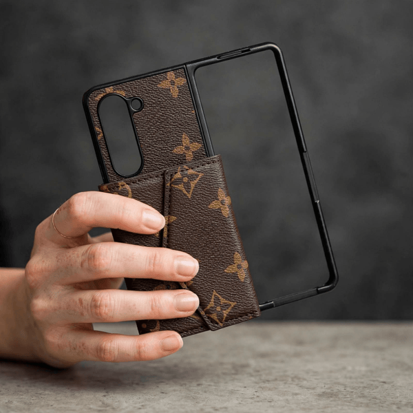Design L2 Brown Silicone case for Samsung Galaxy Fold 5 - The Hatke