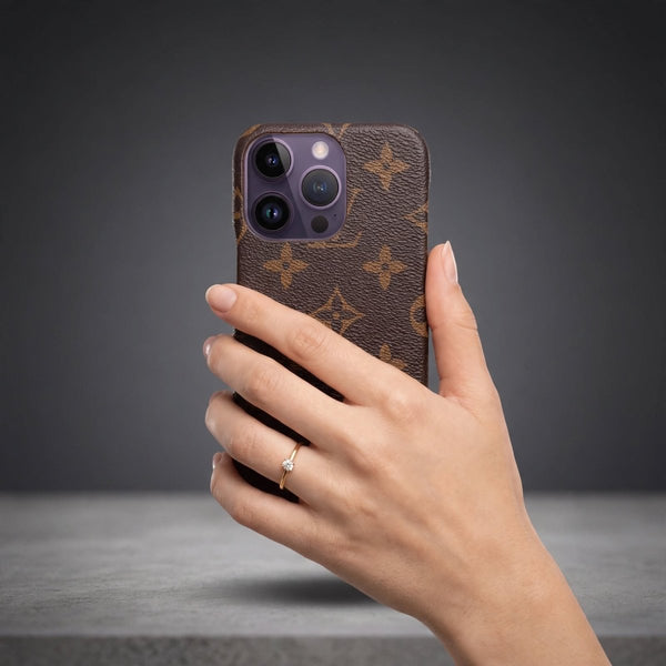 Design L3 Brown Silicone case for Apple iphone 13 Pro Max - The Hatke