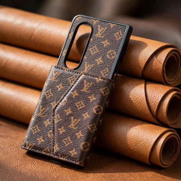 Design L6 Brown Silicone case for Samsung Galaxy Fold 4 - The Hatke