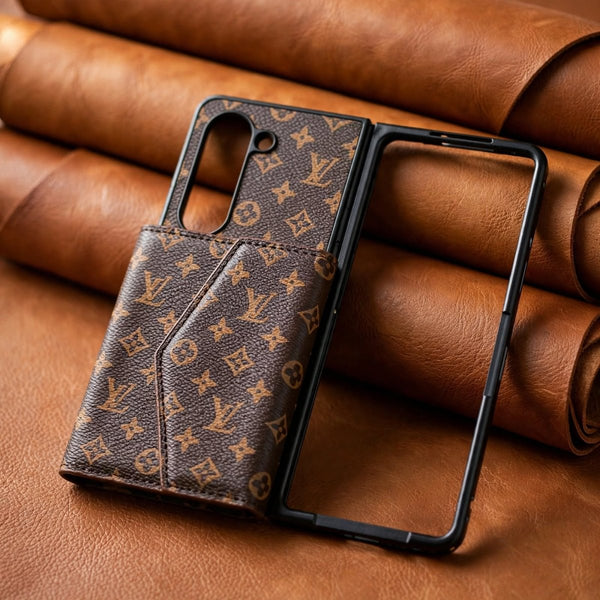 Design L6 Brown Silicone case for Samsung Galaxy Fold 5 - The Hatke