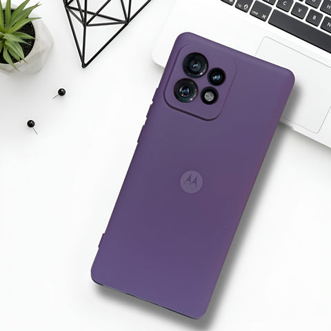 Deep Purple Camera Original Silicone case for Motorola Edge 40 Pro