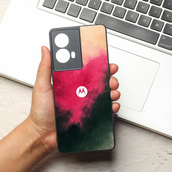 Roseate oil Paint (MB) Silicone Case for Motorola Edge 50 Fusion