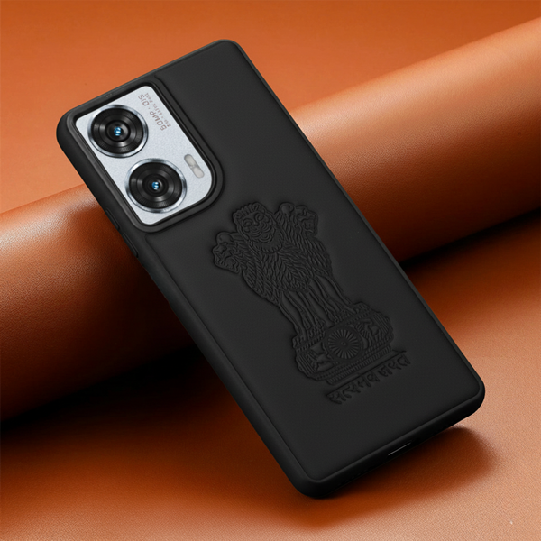 Ashoka Black Leather Case for Motorola Edge 50 Fusion
