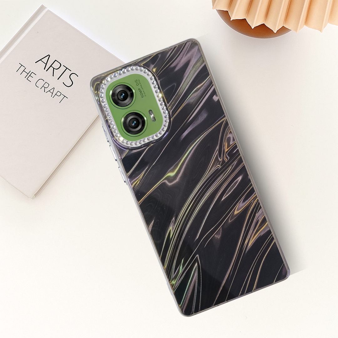 Black Ripple Case for Motorola Edge 50 Fusion