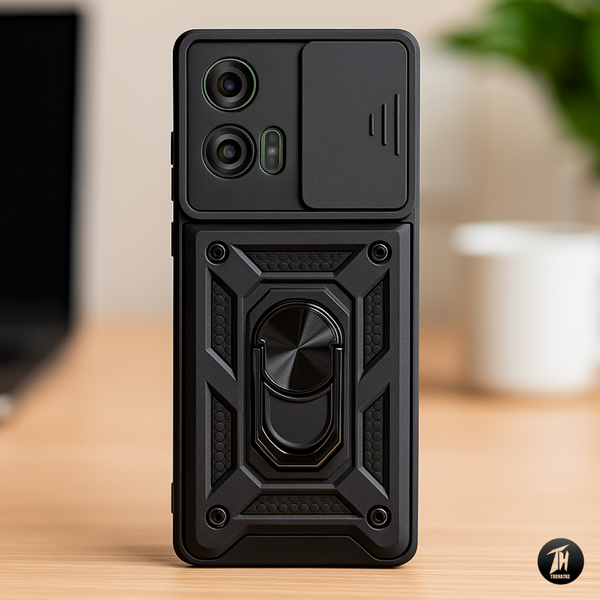 TitanArmor Black Silicone case for Motorola G85