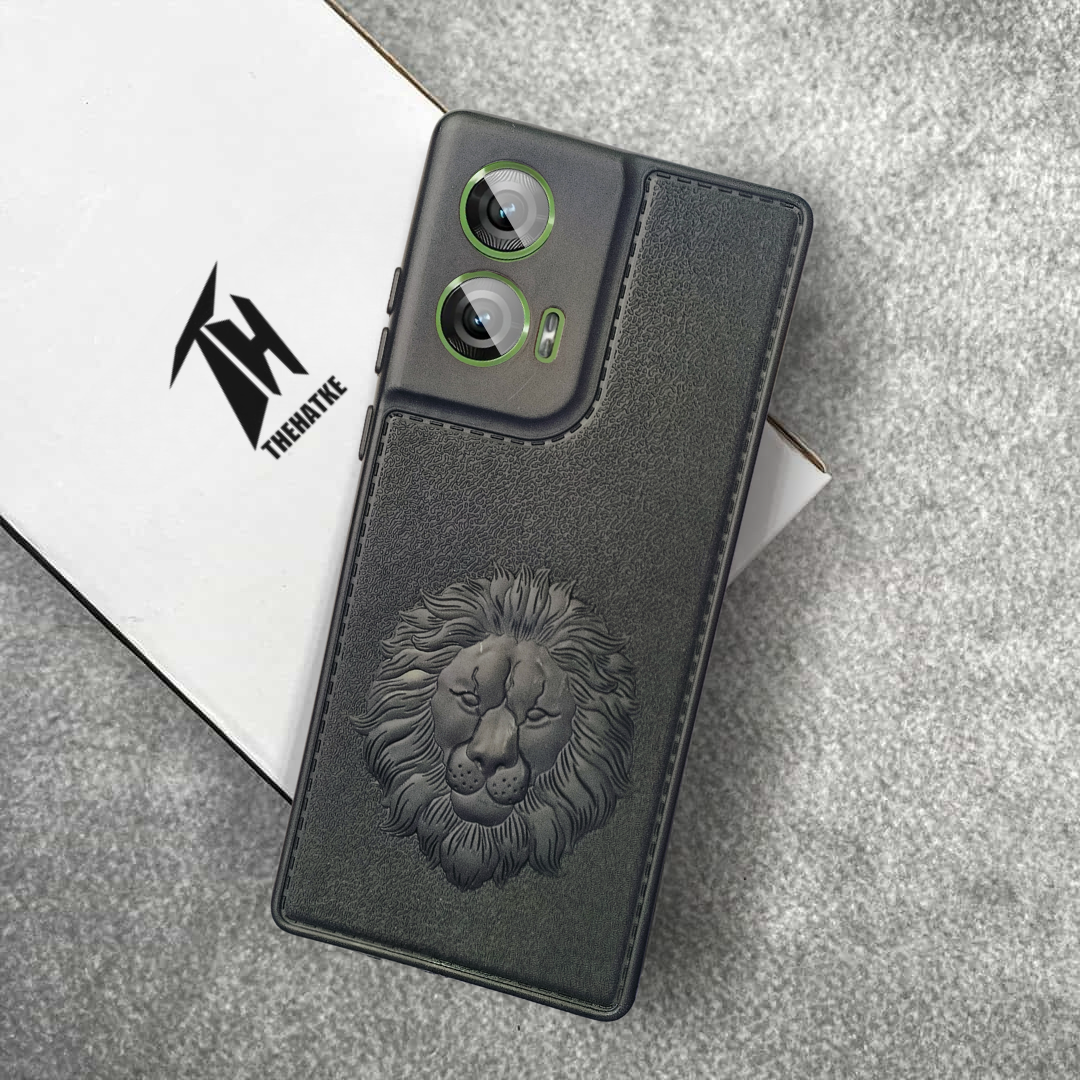 Black Royal King Silicone Case for Motorola Edge 50 Fusion