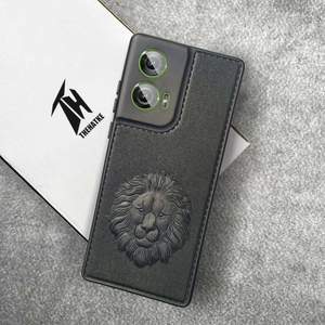 Black Royal King Silicone Case for Motorola Edge 50 Fusion