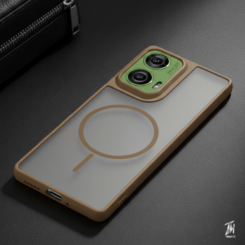 KYRON Brown Matte Case for Motorola Edge 50 Fusion