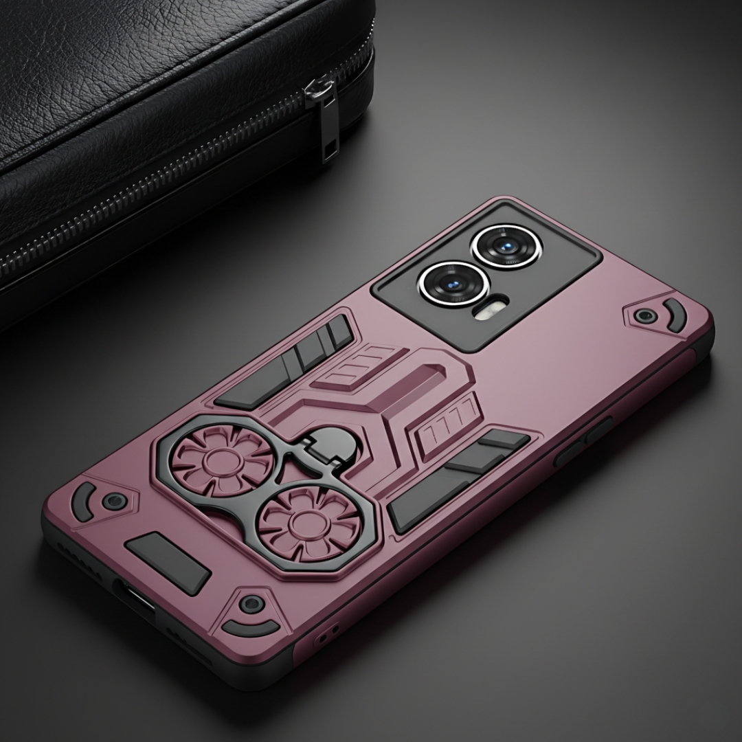 Mehroon Cycle Armor Silicone Case for Motorola G85
