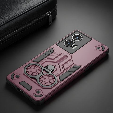 Mehroon Cycle Armor Silicone Case for Motorola G85