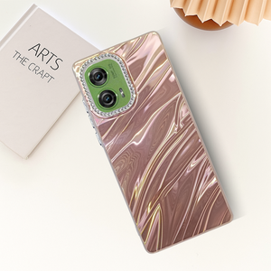 Peach Ripple Case for Motorola Edge 50 Fusion
