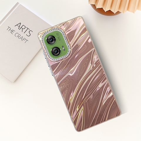 Peach Ripple Case for Motorola Edge 50 Fusion