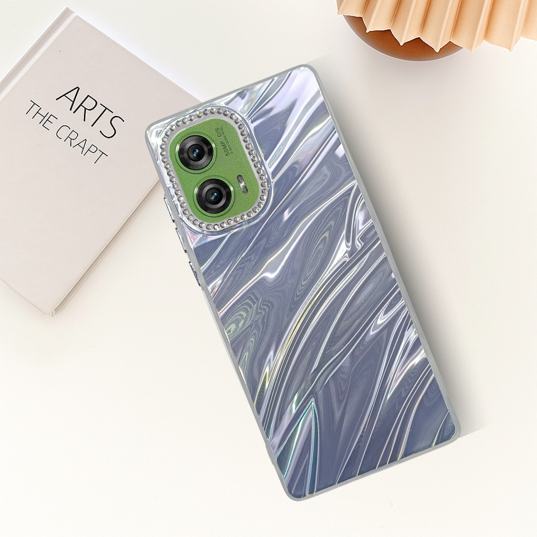 Silver Ripple Case for Motorola Edge 50 Fusion