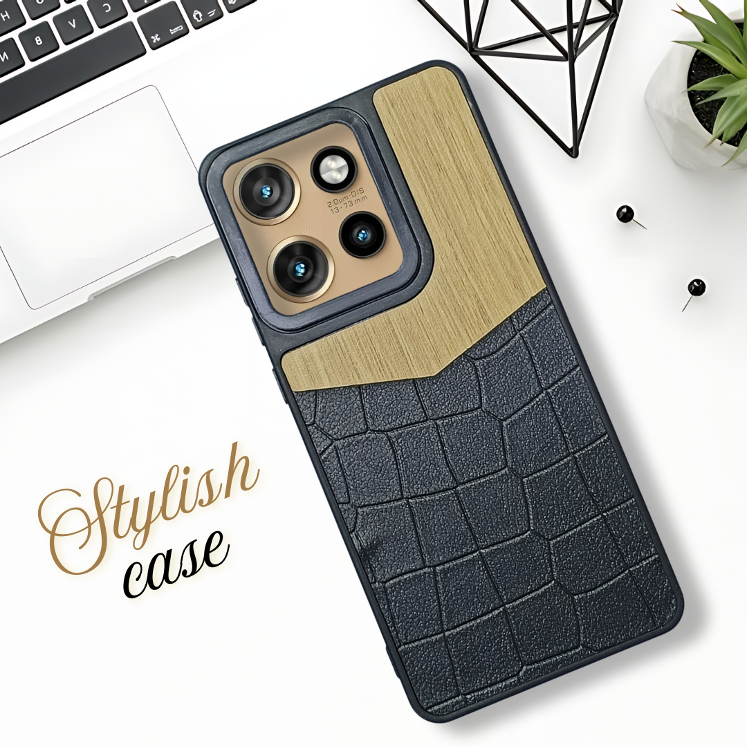 WoodTouch Cream Case for Motorola Edge 50 Neo