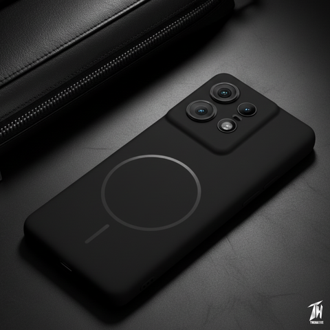 CAVEN Black Silicone case for Motorola Edge 50 Pro