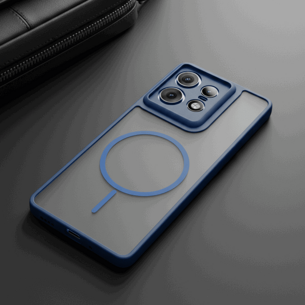 KYRON Dark Blue Matte Case for Motorola Edge 50 Pro