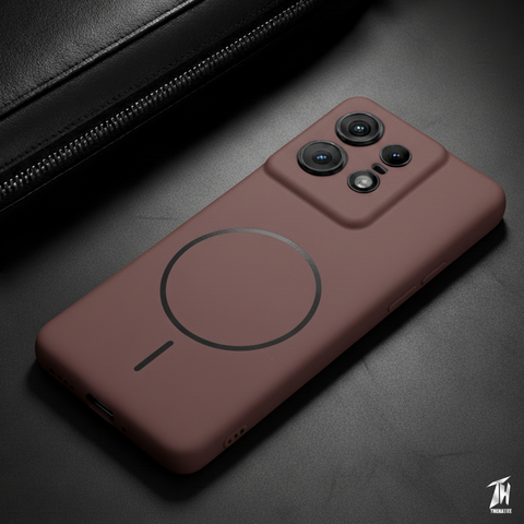 CAVEN Dark Brown Silicone case for Motorola Edge 50 Pro