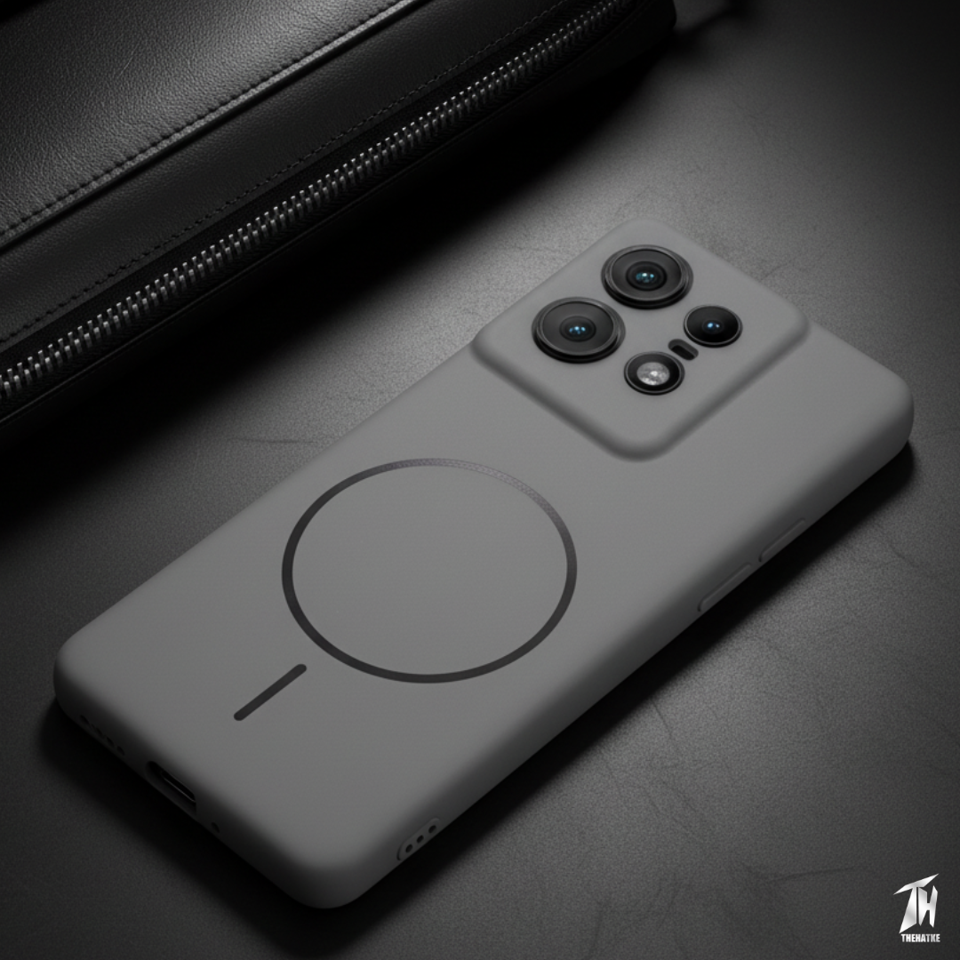 CAVEN Grey Silicone case for Motorola Edge 50 Pro