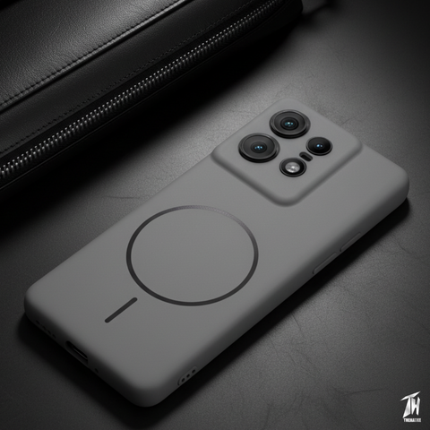 CAVEN Grey Silicone case for Motorola Edge 50 Pro