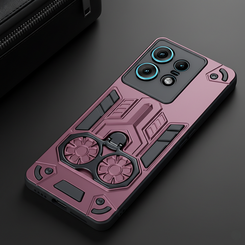 Mehroon Cycle Armor Silicone Case for Motorola Edge 50 Pro