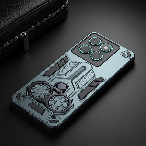 Green Cycle Armor Silicone Case for Motorola Edge 60 Fusion