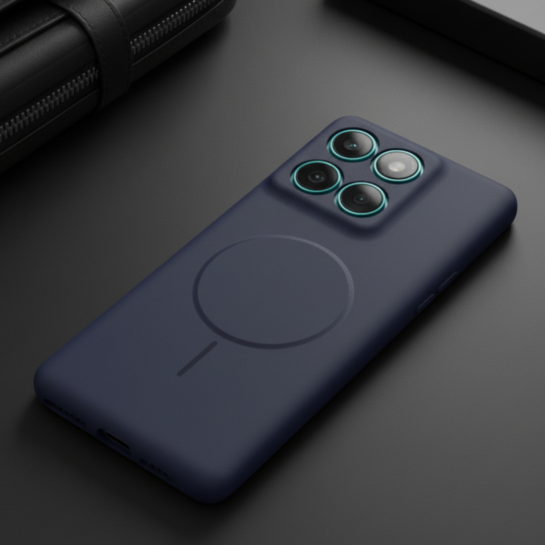 CAVEN Dark Blue Silicone case for Motorola Edge 60 Fusion