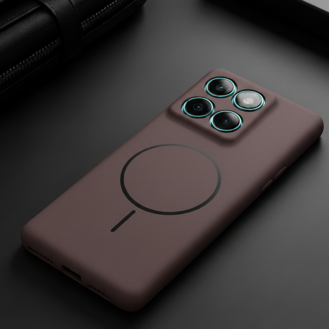 CAVEN Dark Brown Silicone case for Motorola Edge 60 Fusion