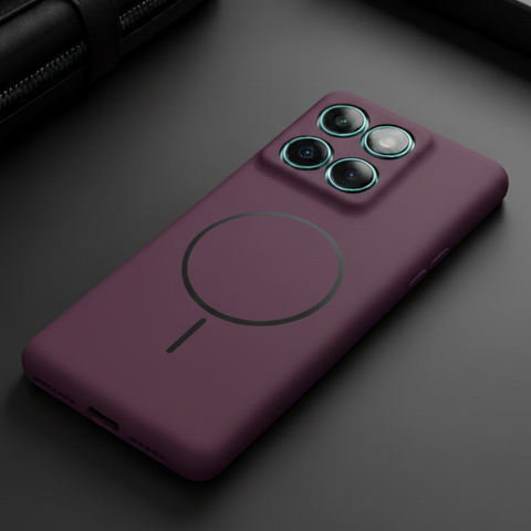 CAVEN Dark Pink Silicone case for Motorola Edge 60 Fusion