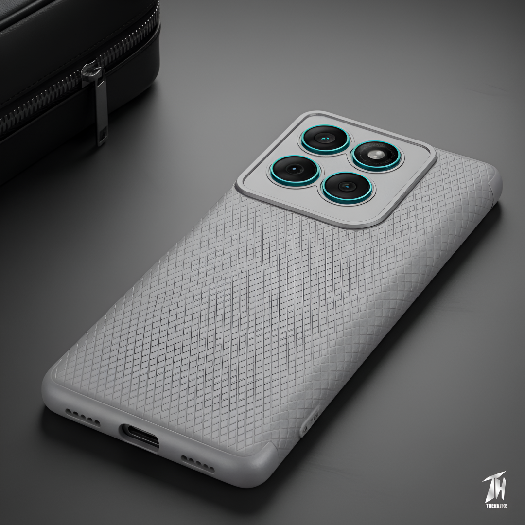 Grey Line Wave Silicone Case for Motorola Edge 60 Fusion