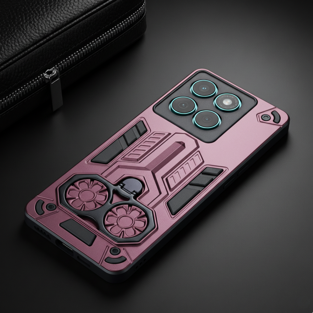 Mehroon Cycle Armor Silicone Case for Motorola Edge 60 Fusion