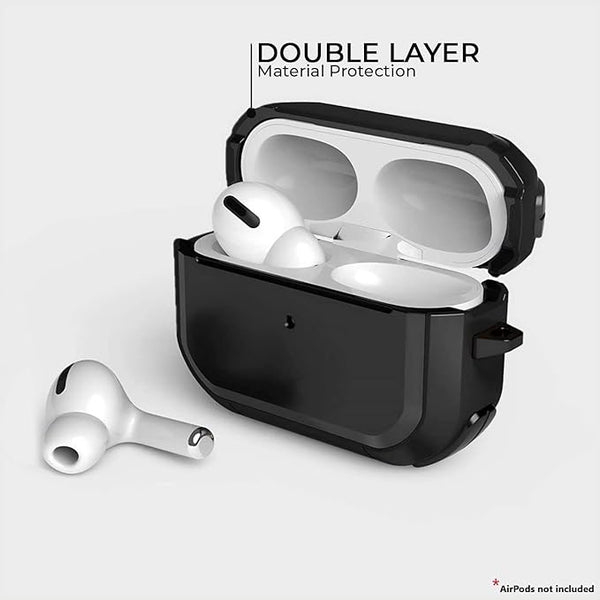 Eggshell Buffer Design (Black) Silicone Case For Apple Airpods 4 - The Hatke