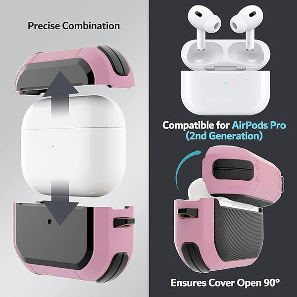 Eggshell Buffer Design (Pink) Silicone Case For Apple Airpods 4 - The Hatke