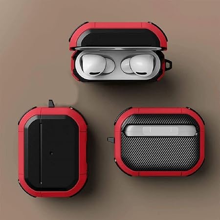 Eggshell Buffer Design (Red) Silicone Case For Apple Airpods 4 - The Hatke