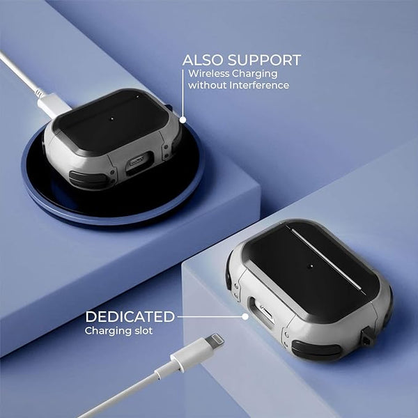 Eggshell Buffer Design (White) Silicone Case For Apple Airpods 4 - The Hatke
