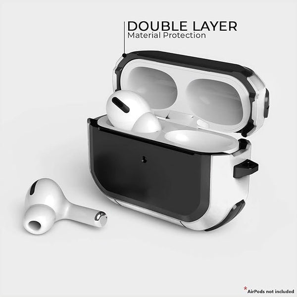 Eggshell Buffer Design (White) Silicone Case For Apple Airpods 4 - The Hatke