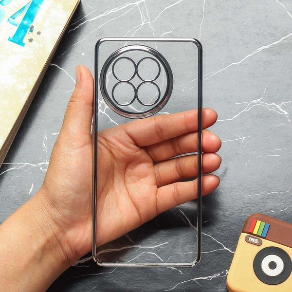 EW Silver Transparent case for Oneplus 13R - The Hatke