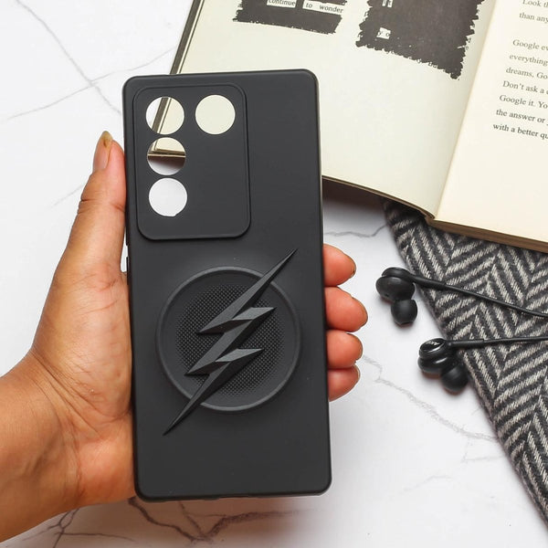 F-Superhero Engraved silicon Case for Vivo V27 5g - The Hatke