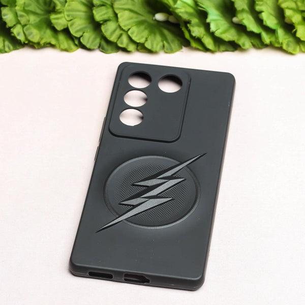 F-Superhero Engraved silicon Case for Vivo V27 5g - The Hatke