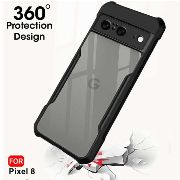 Hybrid Shockproof silicone transparent Case for Google Pixel 8