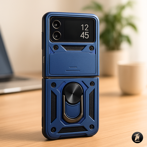TitanArmour Blue Silicone case for Samsung Z Flip 3 5G