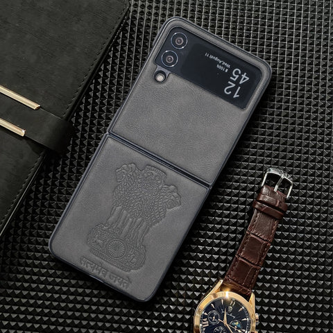 Ashoka Grey Leather Case for Samsung Galaxy Z FLIP 3