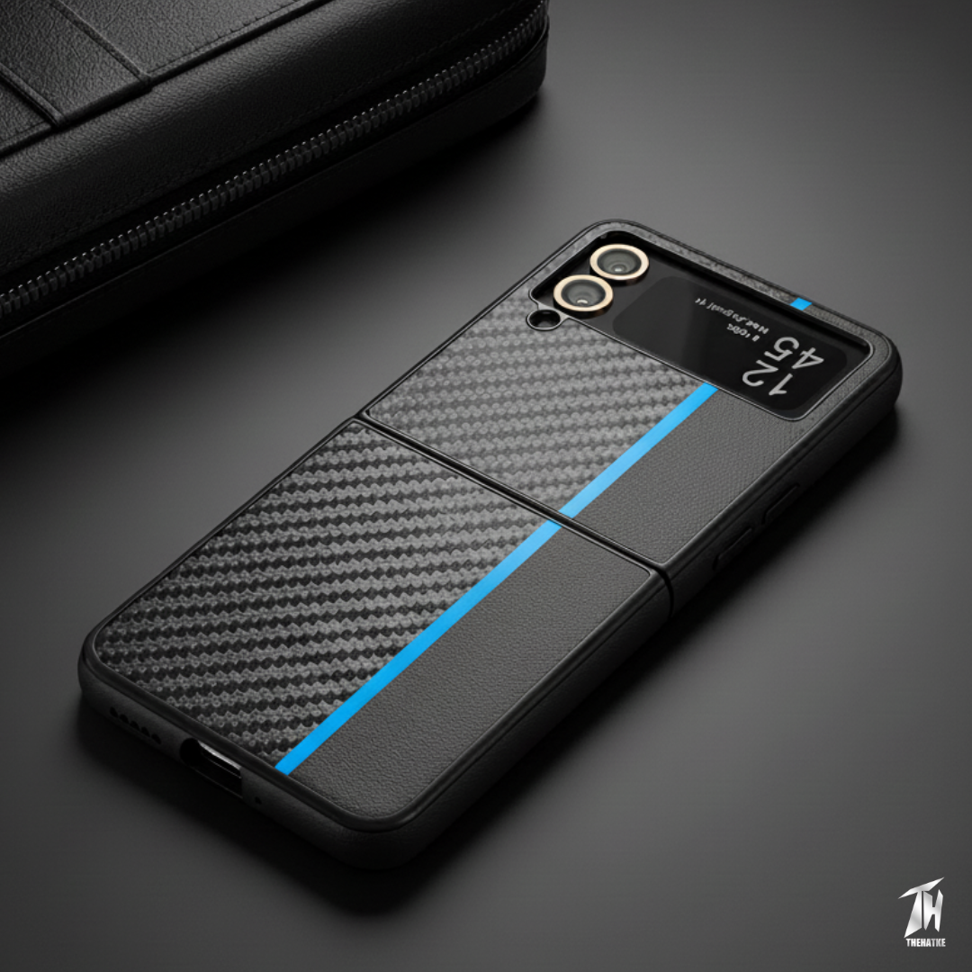 Carbon Blue Silicone case for Samsung Galaxy Z FLIP 4