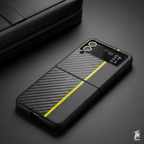 Carbon Yellow Silicone case for Samsung Galaxy Z FLIP 4