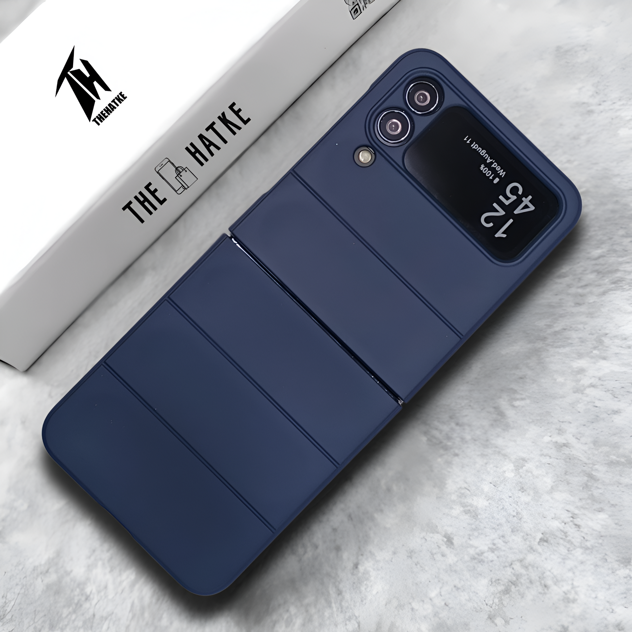 Dark Blue Wave Case for Samsung Galaxy Z FLIP 4