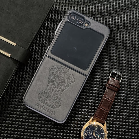 Ashoka Grey Leather Case for Samsung Galaxy Z FLIP 6