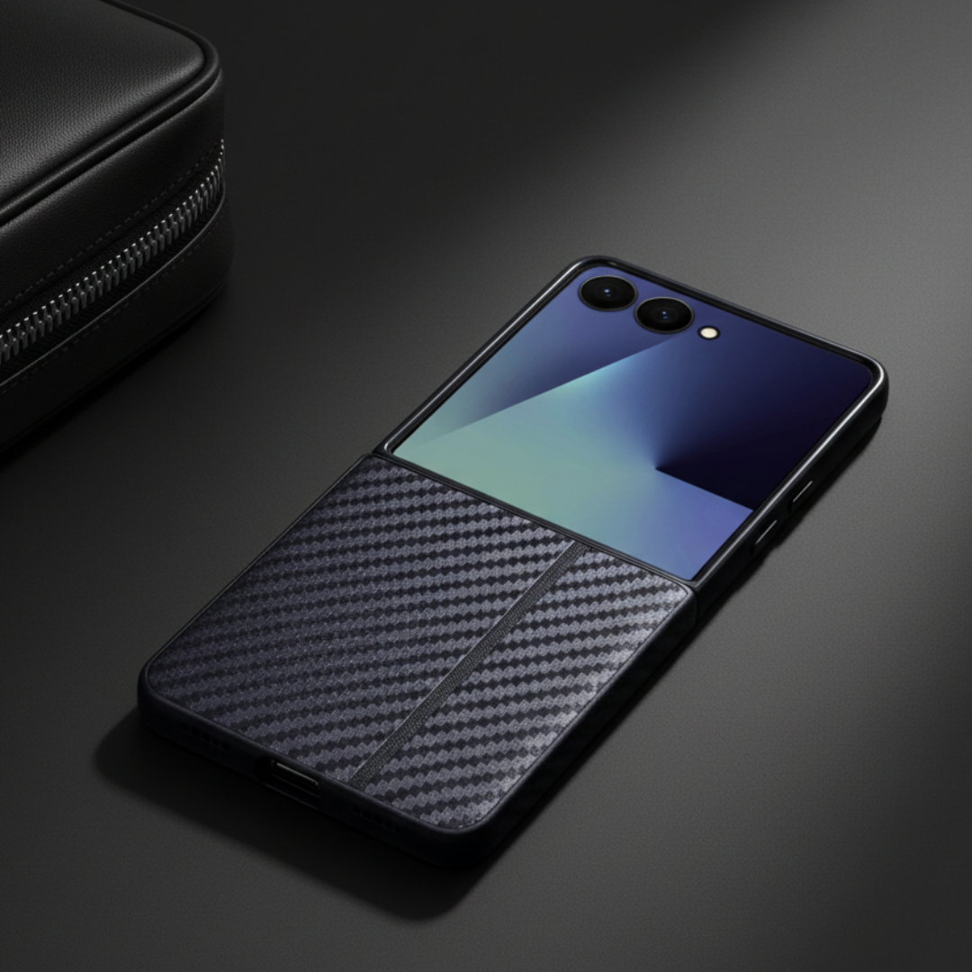 Carbon Black Silicone case for Samsung Galaxy Z FLIP 7